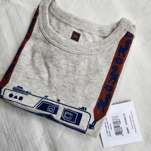 Tea Collection 6-12 Baby Short Sleeve Rompers for Spring Summer - Picture 2 of 6